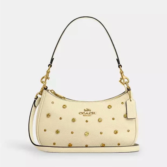 Coach Teri Shoulder Bag With Crystal # CAL48 - Picture 1 of 10